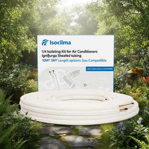 Isoclima Copper Isolating Kit <b>for</b> Home <b>Air</b> <b>Conditioners</b> Ignifuga Sheathed Tubing 1/4 3/8 Gas Compatible 10MT 5MT 3MT Length - Product Image 3