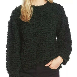 Maglione Casual Classico Verde a Collo Alto in Maglia Teddy di Vince Camuto, Traspirante, Stile Coreano, per la Stagione Invernale - Taglia Piccola - Product Image 3
