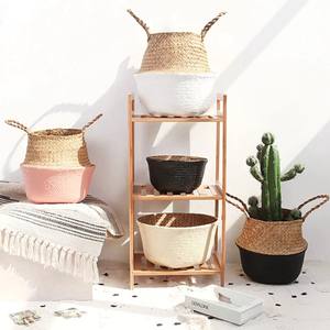 Eco-friendly sea grass <b>basket</b> best seller seagrass <b>belly</b> <b>baskets</b> for bedroom bathroom storage - Product Image 4