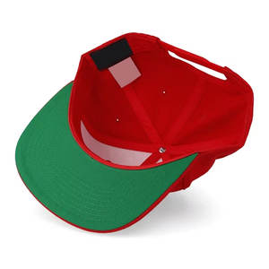 Gorro Deportivo de Lona de 6 Paneles de Alta Calidad, Hecho a Medida, con Diseño Personalizado en Color Rojo, Transpirable y Cómodo para Exteriores - Product Image 4