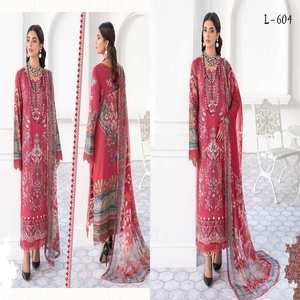 Ramsha Brand Shalwar Kameez Indian and Pakistani Unstitched Luxury <b>Suits</b> of HIGH QUALITY Lawn Fabric Party Wear on Wholesale - Product Image 6