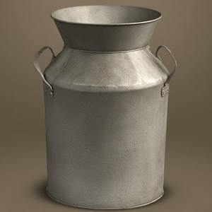 Bidon de lait galvanisé rustique traditionnel avec forme durable parfait pour les cuisines de maisons de ferme et les espaces de jardin extérieurs - Product Image 5