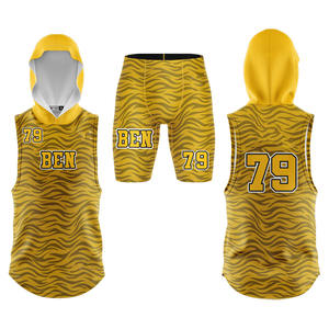 Vente en gros Uniformes à capuche à sublimation pour jeunes vêtements de football américain personnalisés Ensembles 7v7 & 7on7 - Product Image 5