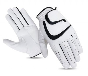 Guantes de golf de piel de oveja auténtica de calidad superior OEM para hombre, equipo deportivo transpirable y resistente a la intemperie con logotipo personalizado - Product Image 2