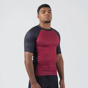 เสื้อยืดรัดรูปเข้ารูปสำหรับผู้ชายเสื้อใส่ออกกำลังกายแขนสั้นสำหรับฝึกชกมวยใส่ออกกำลังกายเล่นฟิตเนสเล่นกีฬาแบบกำหนดเอง - Product Image 6