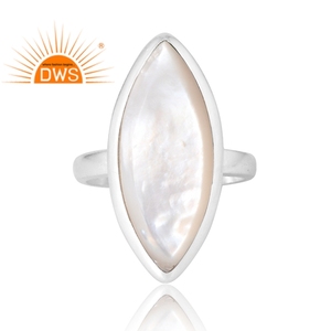 Anillo apilable de piedras preciosas de nácar Natural de Plata de Ley 925 más vendido, joyería personalizada para mujer, regalo para ella - Product Image 3