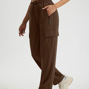 กางเกงยุทธวิธีผ้าฝ้าย100% น้ำหนักเบาสำหรับผู้ชายกางเกงเดินป่ากันน้ำมีหลายกระเป๋ากางเกงสไตล์ลำลองกลางเอวหลายกระเป๋า - Product Image 3