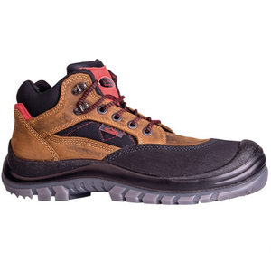 Bottes de sécurité en cuir Sherpa S3 EN20345 Taille 38 Marron/Rouge - Pour le travail et Remisberg - Product Image 2