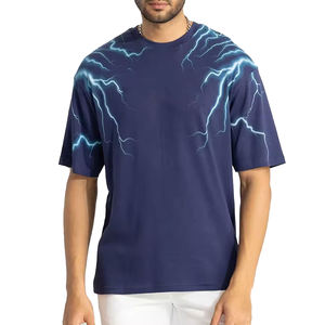 T-shirts pour hommes de haute qualité avec impression sérigraphique, style formel, en tissu épais, avec bordure contrastante, en gros, à vendre - Product Image 1