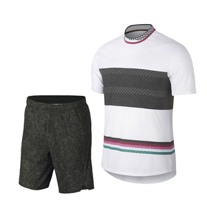 Vente en gros de maillots et de pantalons à col rond personnalisés uniformes de tennis pour hommes pour équipes - Product Image 1