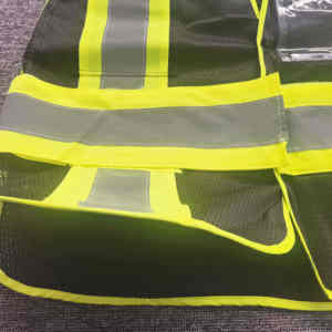 Chaleco de Seguridad Reflectante de Alta Visibilidad, Calidad Premium, ANSI Clase 2, Impermeable, con Luces LED, Multibolsillos, para Construcción y Seguridad - Product Image 5