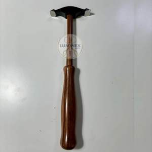 Juego de martillo de joyería de acero inoxidable Luminex Impex profesional de 5 piezas con soporte de almacenamiento de madera | Herramientas artesanales de formación de metal - Product Image 5