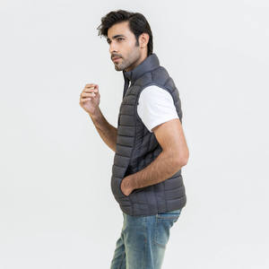 Stylish <b>Slim</b> Fit <b>Men's</b> Thick Puffer <b>Vest</b> Quilted Bubble Sleeveless Warm Jacket Stand Collar Waterproof Outdoor Autumn Winter - Product Image 5