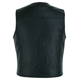 Promotion : Gilet en cuir de qualité supérieure pour homme, style club, fermeture éclair sur le côté, réglable, chauffant, avec service OEM - Product Image 2