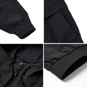 Chaqueta cortavientos atlética Chaqueta de chándal con cremallera ligera y transpirable para correr y Pickleball Gym Top - Product Image 6