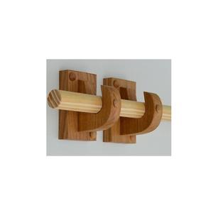 Support de rideau en bois de haute qualité avec un élégant design sculpté parfait pour les couloirs des chambres ou les paramètres de fenêtre du salon - Product Image 1