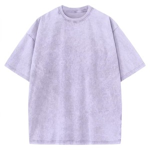 <b>Men</b> Loose Fit Short Sleeve O-Neck 100% Cotton Jersey Solid Color Casual T-<b>Shirt</b> Quick Dry Acid Wash Streetwear Front Logo <b>Silk</b> - Product Image 1