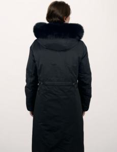 Offerte Scontate Giacca in Piuma d'Oca Grigia Nuovo Design Giacche Imbottite in Piuma d'Oca per <span class=keywords><strong>Donna</strong></span> Cappotti Invernali Lunghi con Cappuccio - Product Image 5