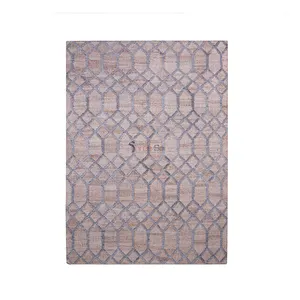 Top Deal on 100% Jute/Wool & Cotton Material Hand Made Embroidered Floor Rugs for Bulk Purchasers