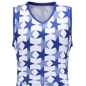 Custom Color 100% Polyester Anti-Bacterial Sleeveless Unisex Basketball Uniform Jersey Sets OEM Sportswear - Product Image 5