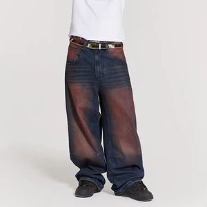 Popular Mens Classic Baggy Denim Jeans Cómodo Durable Perfecto para el uso diario y trajes Casuales - Product Image 1