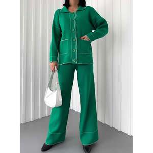 ชุดเสื้อถักนิตติ้งผู้หญิง รุ่น 1015 ชุดเสื้อสเวตเตอร์สุดหรู - Product Image 2