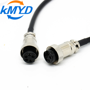Konektor Adaptor Pin Betina GX16-5 Kabel Isolasi PVC Inti Tembaga 22 AWG yang Dapat Disesuaikan Panjang 150mm Soket Logam Baterai Drone - Product Image 2