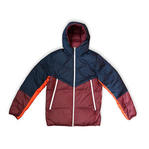 Chaqueta de Windrunner de relleno de plumón para hombre, resistente al agua, venta al por mayor, abrigo de invierno de Color sólido para exteriores, chaquetas gruesas cálidas, abrigo Bomber OEM - Product Image 1