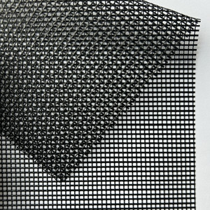 Tela de Malla de Poliéster Recubierta de PVC Negra de 1000Dtex/9x9 240gsm a Precio de Fábrica para Barrera de Piscina, Malla de Seguridad para Cercas - Product Image 2