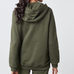 Sudadera con capucha transpirable personalizada de alta calidad al por mayor para mujer, Sudadera con capucha de gran tamaño con cremallera, Sudadera con capucha de lana para invierno 2026 - Product Image 3