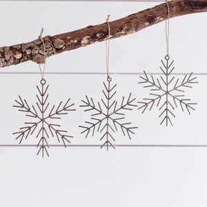 Elegant Polished Metal Christmas <b>Hanging</b> <b>Ornament</b> For Tree Decoration And Festive Interior Styling Design - Product Image 6