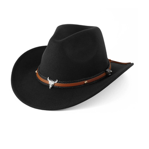 Sombrero de cuero de vaquero occidental para deportes al aire libre Caza y aventuras de Safari - Product Image 5