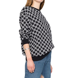 เสื้อสเวตเตอร์ระบายอากาศสำหรับผู้หญิงสำหรับฤดูหนาวเสื้อสเวตเชิ้ต100% ผ้าฝ้ายธรรมดาธรรมดาขนาดใหญ่ออกแบบได้ตามต้องการ - Product Image 6