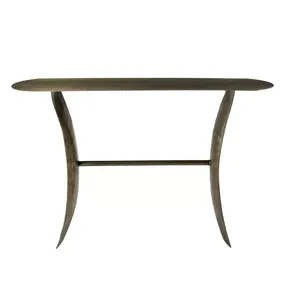 Table console étroite en métal moderne et tendance pour petite entrée, couloir, chambre et salon - Taille et couleur personnalisables - Product Image 3