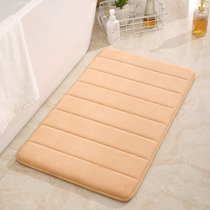 Alfombra de Baño Absorbente de Secado Rápido Personalizada, Tela de Franela Estampada, Diseño Minimalista de Poliéster para Decoración del Área del Lavabo - Product Image 1