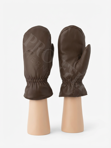 Mitaines en cuir personnalisées pour hommes et femmes, gants d'hiver doux et chauds avec poignet élastique, confortables pour une utilisation en extérieur par temps froid - Product Image 2