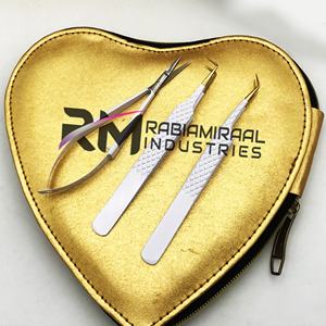 Pinces à cils en acier inoxydable de haute qualité RMI Wholesale, spécifications, style, pinces à extensions de cils artificiels, pointe pointue - Product Image 1