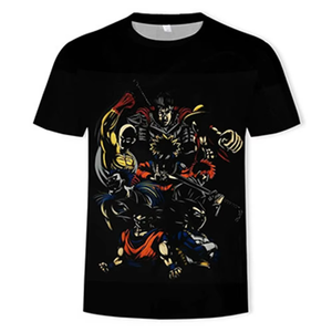 Las Mejores Camisetas de Manga Corta Casuales de Gran Tamaño, 100% Algodón, 200 Gramos, Tejidas, con Estampado Tie-Dye, Resistentes al Encogimiento, para Hombre - Product Image 3