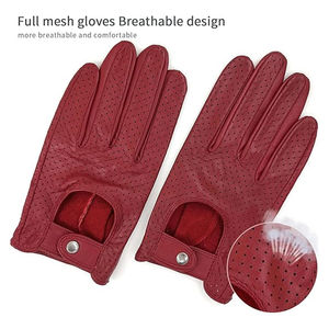 Guantes de Conducción de Cuero de Primera Calidad para Hombre, Invierno, Color Sólido, Ecológicos, Transpirables, con Pantalla Táctil, Cálidos para Exteriores - Product Image 3