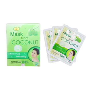 CocoGlow Facial Cocoon Mascarilla de coco nutritiva/Mascarillas de coco de alta calidad - Product Image 6