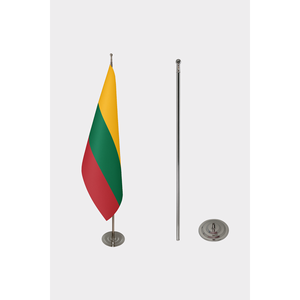 Custom Official Lithuanian Indoor <b>Flag</b>-Digital Printing Aluminum <b>Pole</b> Cotton or Plastic Banner Silk Option - Product Image 2