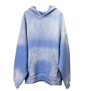 Meilleur sweat à capuche délavé à l'acide 400 Gsm Terry surdimensionné Streetwear Hoodies Unisexe Distressed Embroidered Cropped Zip up Acid Wash Hoodie - Product Image 6
