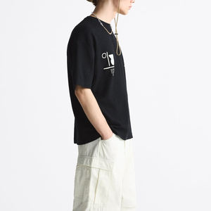 T-shirt vintage de créateur à épaules tombantes surdimensionnées personnalisées T-shirt lourd à épaules tombantes de haute qualité 240 GSM - Product Image 4