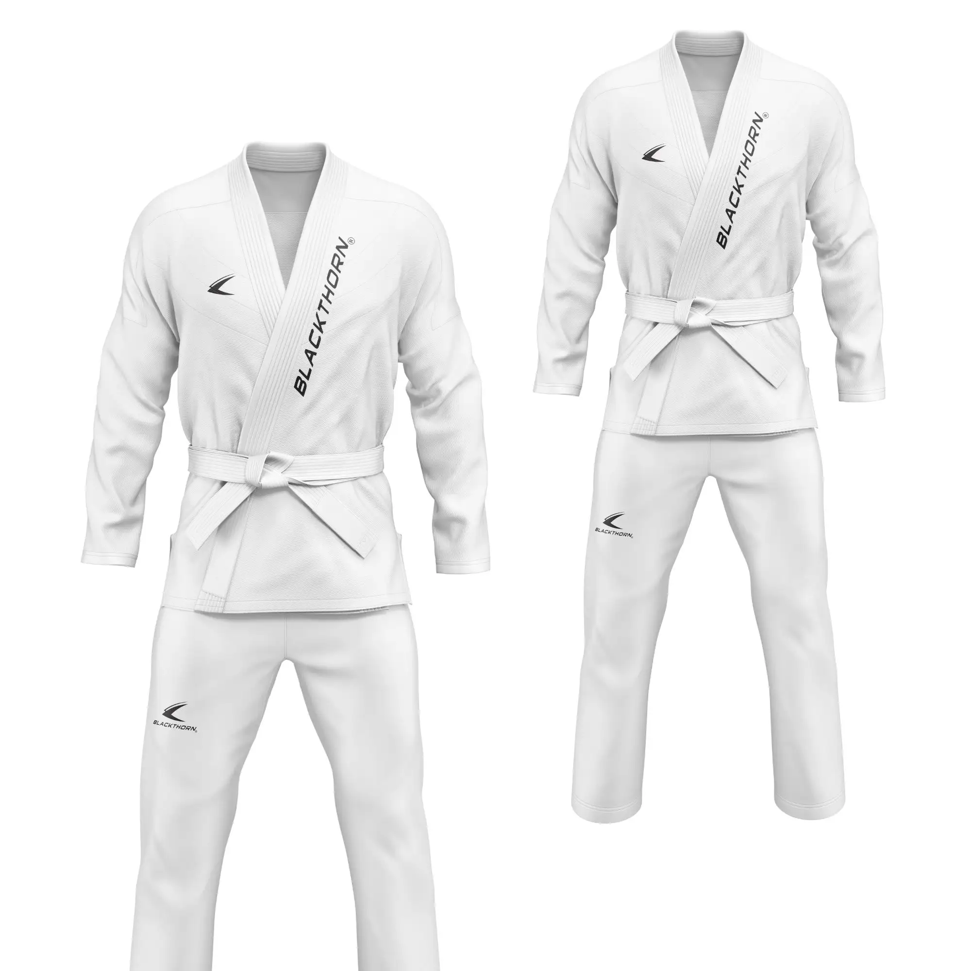 Volwassenen 2024 Taekwondo Jiu Jitsu Gi Trainingsapparatuur Lichtgewicht Vechtsporten Pakken Witte Traditionele Kimono Custom Jiu Jitsu