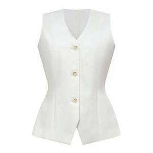 Best Selling Sculputed <b>Waistcoat</b> Organic Cotton Ladies <b>Women's</b> Clothing ODM Services Made In VietNam - Product Image 6