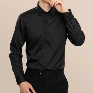 100% coton biologique respirant hommes chemises Design élégant en gros chemises habillées de haute qualité personnaliser chemises décontractées - Product Image 2