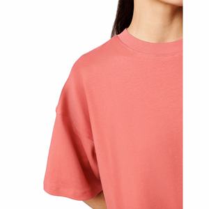 เสื้อยืดแฟชั่นสำหรับผู้หญิงใหม่เสื้อคอกลมพิมพ์ลายแขนสั้นทรงปกติเซ็กซี่เรียบง่าย100% ฤดูร้อนสีพื้นปรับแต่งได้ - Product Image 5