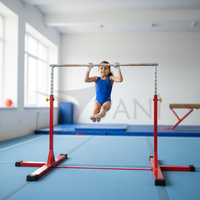 Barre horizontale d'entraînement de gymnastique portable et réglable pour enfants, en acier, pour l'entraînement en salle