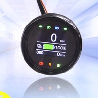 Tampilan Baterai Lithium Mobil Listrik 48v 72v Pengukur Bulat