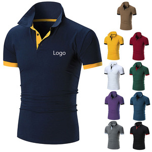 Vêtements d'été pour hommes de qualité supérieure Polos personnalisés Concevez votre propre polo pour hommes rouge et noir avec impression de logo personnalisée - Product Image 1